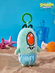 SpongeBob SquarePants | POKOJA LAND 1個 X POKOJA LAND 3D 絨毛吊飾鑰匙圈，藍綠色單眼魚形狀，趣味搞怪設計，可掛在包包、鑰匙、書包上，生日或週年紀念的有趣禮物 - 綠色 - 查看 5