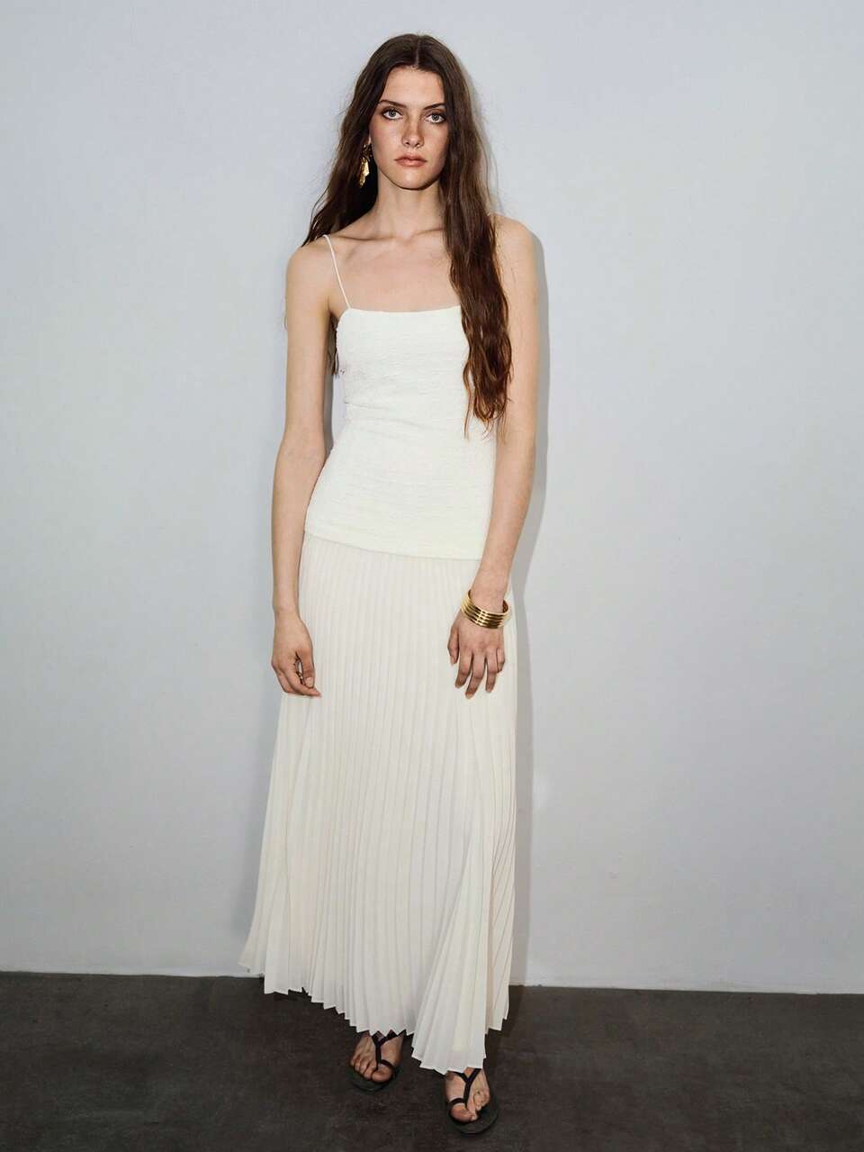 MOTF VACATION SPAGHETTI STRAP CINCHED WAIST A-LINE DRESS, SPRING/SUMMER