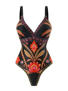 Swim Oasis Bộ đồ bơi liền thân cao cấp 2 mảnh dành cho nữ, mẫu Xuân/Hè 2026, họa tiết mới, hở lưng, dây đeo điều chỉnh được, kèm quần dài lưới bên ngoài. - Nhiều màu - Xem 7