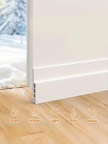High Quality Door Bottom Seal/Draft Stopper, Bedroom Door Weatherstrip, Warm And Insect-Proof, Soundproof Sealing ( - Easy Installation), The Door Strip Is An Ideal Choice To Resist The Cold - multicolor - View 8