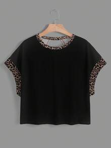 SHEIN Essnce Kaos Wanita Kasual Leher Bulat Tanpa Punggung dengan Hem Asimetris Longgar Tanpa Lengan, Cocok untuk Musim Panas - MultiWarna - View 2