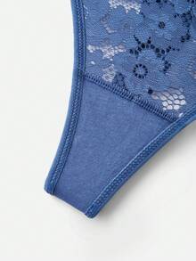 Bộ 5 quần lót bikini cạp thấp phong cách Pháp dễ thương và lãng mạn dành cho nữ - Nhiều màu - Xem 15