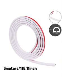 1m/2m/6m Length 15mm Width PVC Cable Management Trunking, Invisible Decorative Wire Duct, Anti-Step Cable Protector, Adhesive Soft Wire Groove With End Caps - multicolor - View 9