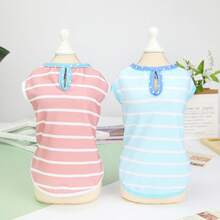 PETSIN Ropa de primavera para mascotas, suministros para animales, ropa para perros, camiseta de tirantes para perros, camiseta para gatos, atuendos para peluches, ropa casual y fresca para pequeños animales, camiseta de tirantes para perros, ropa para gatos, nueva camiseta de tirantes para la temporada de primavera y verano - Multicolor - Ver 3