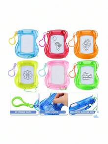 MINKOJA 1pc/5pcs/10pcs/20pcs Cute Mini Whiteboards, Drawing Boards, Children's Toys, Keychain Pendants, Bag Hangers, Student Gifts (Random Colors), Start Of School Season - Multicolor - View 5