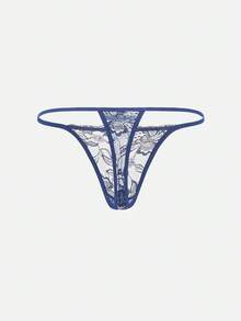 5 件/包性感蕾丝女士丁字裤，透气舒适内衣，女士内衣 - 彩色 - 查看 12