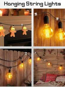 100Pcs Christmas Light Clips Hooks For Outdoor String Lights Clips Wire Holder For Hanging Lights Wall Cable Fairy Lights(Random Adhesive) - Multicolor - View 8