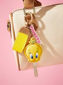 LOONEY TUNES X SHEIN Cute Cartoon Decorative Keychain, Key Cover, Bag Pendant - Yellow - View 2