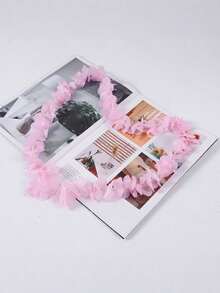 1/3/5/10Pcs Artificial Hydrangea Cherry Blossom Vine Garland Silk Faux Floral Hanging Vine Decorative For Valentine's Day Gift Home Decor Dining Table Bedroom Wedding Venue Outdoor Garden New Year Must Have - Multicolor - View 11