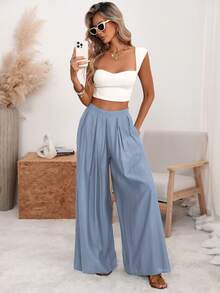 Women Pants - Graublau - View 5