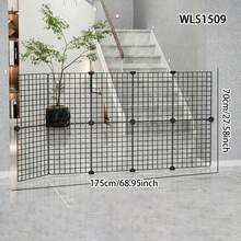 Pet Gate Fence, Small Cat Isolation Door, Dog Barrier, Indoor Dog Fence, Stair Railing, Balcony Guardrail - Multicolor - View 19