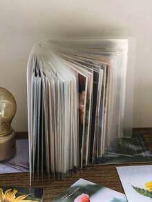 大容量单页双口袋横版贴纸收纳册、纪念册、卡片册、迷你卡片整理器。 - 彩色 - 查看 5