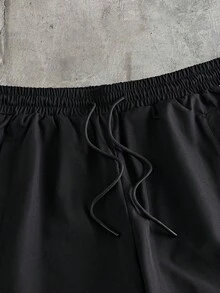 AXEPEAK Quần short nam in họa tiết, cạp chun, kiểu dáng thường ngày, thích hợp cho mùa xuân/hè. - Nhiều màu - Xem 3