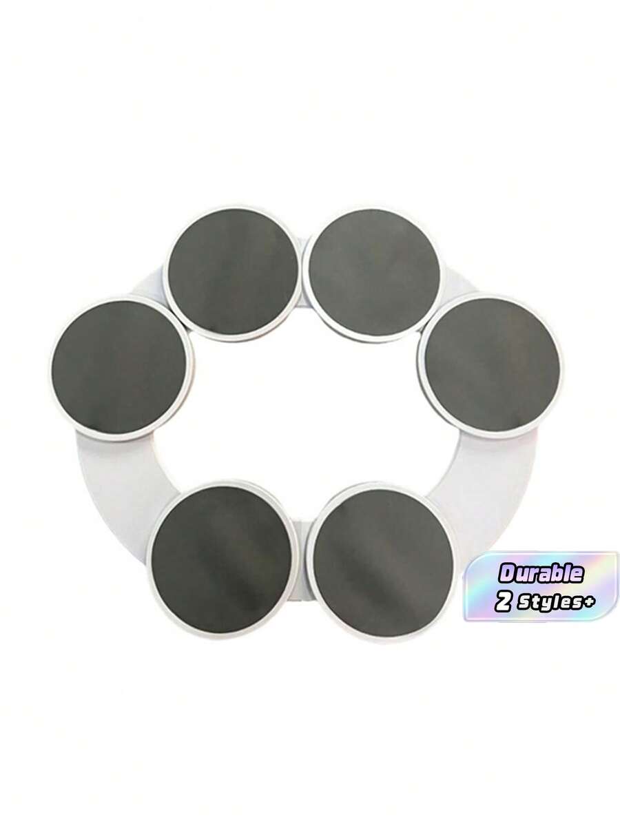 4-Plate And 6-Plate, 360 Degree Rotating Dining Table Turntable - Adjustable And Expandable, Suitable For Rectangular Dining Tables, Suitable For Kitchen And Dining Use, Easy To Assemble, Black And White - Multicolor - View 1