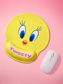 LOONEY TUNES X SHEIN Tấm lót chuột máy tính để bàn có chỗ tựa cổ tay - Tròn - Xem 6