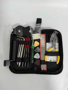 25 30 In 1 Guitar Tool Kit Set Multi Functional Repair Toolbox Guitar Parts Replacement Accessories Includes Picks String Winder Cutter Bridge Pin Puller For Musician Luthier Maintenance Essential - Multicolor - View 4