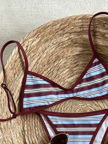 Swim Mod 2026 New Plus Size Swimwear Set, Summer Beach Vacation Outfit - Multicolor - View 3