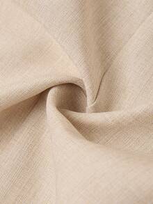 Ellevyn Notched Collar Cinched Waist Sleeveless Jumpsuit, Suitable For Commuting And Outings - Apricot - View 5