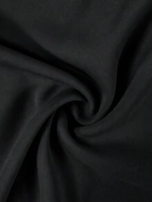 GlowEve 女士优雅仿珍珠装饰V领荷叶袖衬衫 - 黑色 - 查看 4