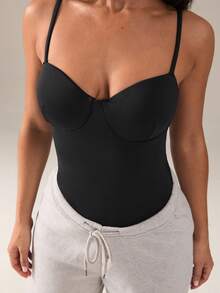 SHEIN BAE Women's Solid Color Camisole Jumpsuit - Black - View 7