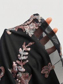 Sweetra Váy ngắn nữ cỡ lớn màu xanh lá cây phong cách retro gợi cảm lãng mạn thanh lịch dành cho mùa xuân hè, chất liệu công nghiệp nặng, thêu họa tiết đính sequin đa năng, bóng bẩy, thoải mái, thường ngày, thích hợp cho kỳ nghỉ, lễ hội hóa trang, ngày lễ, mùa tựu trường, tiệc tựu trường, trang phục biểu diễn, mùa xuân hè + lễ hội âm nhạc Coachella/phối đồ. - màu đen - Xem 6