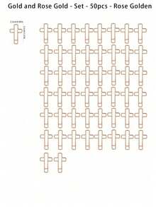 50-Pack Cross-Shaped Paper Clips, Bible Clips, Journal Clips, Christian Bible Learning Supplies, Christian Journal Accessories, Bible Journal Supplies, Bible Clips, - multicolor - View 10
