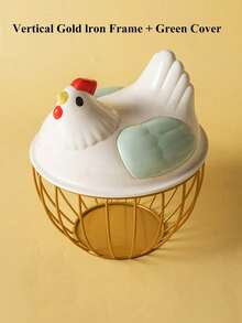 1pc Home Kitchen Egg Basket Plastic Lid Storage Basket Vegetable Iron Storage Basket Storage Basket Water Fruit Basket Vegetable Basket Metal Basket - Multicolor - View 15