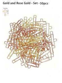 50-Pack Cross-Shaped Paper Clips, Bible Clips, Journal Clips, Christian Bible Learning Supplies, Christian Journal Accessories, Bible Journal Supplies, Bible Clips, - multicolor - View 11