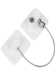 1 Set Cerradura multifuncional para refrigerador con llaves, fácil instalación, cerradura de para el hogar para refrigerador de cocina, gabinete, cajón, armario - Multicolor - Ver 7