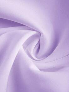 GlowEve Blusa casual de vacaciones para mujer con hombros descubiertos, cintura fruncida y cadena de unicolor, para primavera/otoño - Morado - Ver 6