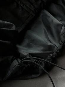 PAVTROS 男士夾克，新款黑色，月亮印花，Ins穿搭，街頭嘻哈，花瓣街頭，戶外，丈夫禮物Y2K，休閒 - 黑色 - 查看 7