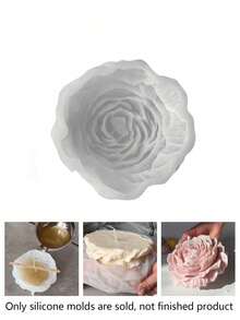 3D牡丹硅胶模具，可制作独特的蜡烛、香薰蜡烛和家居装饰品，专为情人节或母亲节设计，轻松制作玫瑰树脂饰品和蜡烛，细节精致，易于拆卸和清洁，采用优质材料制成，可重复使用，是DIY爱好者的理想之选。 - 多色 - 查看 4