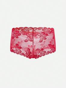 Bella Beso 5 件装性感纯色内裤，纯色蕾丝花卉图案内衣，女士内衣套装 - 彩色 - 查看 11