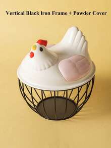 1pc Home Kitchen Egg Basket Plastic Lid Storage Basket Vegetable Iron Storage Basket Storage Basket Water Fruit Basket Vegetable Basket Metal Basket - Multicolor - View 29