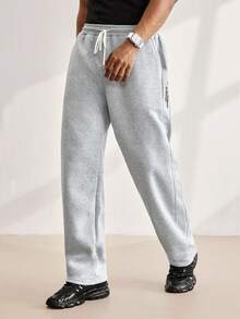 Driftmere Men's Solid Color Drawstring Waist Pocket Casual Sweatpants Father's Day – A Fathers Day Gift Guide - Grey - View 5