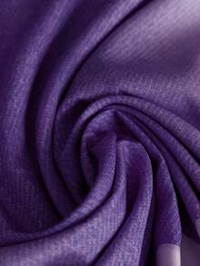 Rusticease Plus Size Women V-Neck Floral Print Ruched Casual Party Dress - Purple - View 6