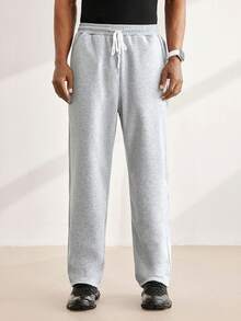 Driftmere Men's Solid Color Drawstring Waist Pocket Casual Sweatpants Father's Day – A Fathers Day Gift Guide - Grey - View 1