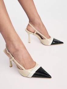 Mnmlis Beautiful Burgundy Snake Pattern Pointed High Heels, Thin Heels Show Long Legs, Dating Shoes - Apricot - View 9