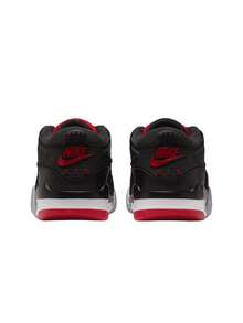 Nike أحذية الأطفال الأكبر سناً من إير جوردان 4 RM باللون الأسود/الرمادي الذئب/الأبيض/الأحمر الرياضي FQ7938 - الأسود - مشاهدة 4