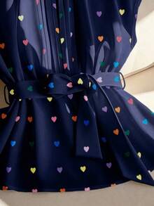 GlowEve CURVE Elegant Summer Vacation Shirts For Plus-Size Ladies - Blue - View 4