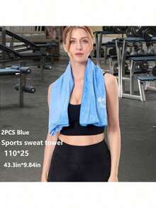 Microfiber Fitness Towel Set, Absorbent Exercise Towel, Long Ultra-Soft Towel, Yoga Towel, Fitness Towel, Camping Towel, Running Towel (Multi-Colored) - Multicolor - View 7