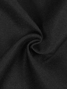 Manfinity EMRG Peto casual de moda versátil para hombres, con diseño de parche, oversize, para verano - Negro - Ver 5