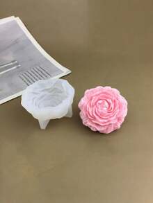 3D牡丹硅胶模具，可制作独特的蜡烛、香薰蜡烛和家居装饰品，专为情人节或母亲节设计，轻松制作玫瑰树脂饰品和蜡烛，细节精致，易于拆卸和清洁，采用优质材料制成，可重复使用，是DIY爱好者的理想之选。 - 多色 - 查看 5