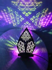 1pc LED Night Light - USB Powered, Decorative Multicolor Shadows For Bedroom, Living Room,No Battery Required, Living Room Decoration | Colorful Projection (Note: Please Let It Air Out In A Ventilated Space For 1-3 Days After Purchase) - Multicolor - View 3