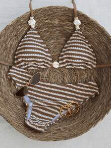 Swim Mod 2026 Spring/Summer New Sexy Halter Strap Bikini Set, Alluring Two Pieces Swimwear - Multicolor - View 6