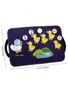 1Pc Montessori Busy Board Kids Felt Story Board Animal Interactive Scene Storytelling With 4 Themes Activity Educational Sensory Toy - Apricot - View 5