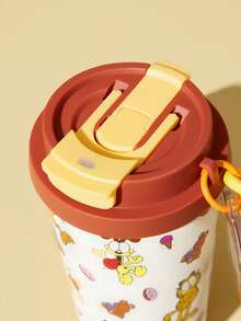 GARFIELD | SHEIN Vacuum Insulated Stainless Steel ,Leak-Proof Lid, Suitable For Hot Drinks / Cold Drinks, Suitable For Most Cup Holders - Brown - View 9
