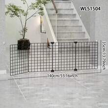 Pet Gate Fence, Small Cat Isolation Door, Dog Barrier, Indoor Dog Fence, Stair Railing, Balcony Guardrail - Multicolor - View 13