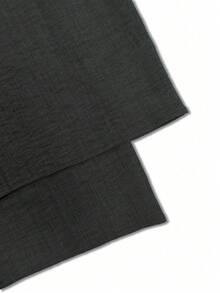 Breezaya Bộ áo liền quần dáng rộng thời trang nữ - Màu xám đen - Xem 6