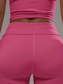 Musera Sport Bộ áo thun và quần yoga thể thao năng động, tập luyện tại phòng gym, pilates, thể dục, mặc hàng ngày, màu thạch anh khói. - Màu Hồng Tươi - Xem 6